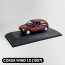 Miniatura Carros Clássicos do Brasil Nacional Corsa Wind 1.0 1997 Vinho Escala 1:43