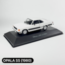 Miniatura Carros Clássicos do Brasil Nacional Opala SS 1980 Branco Escala 1:43