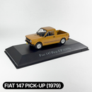 Miniatura Carros Clássicos do Brasil Nacional Fiat 147 Pick-UP 1979 Escala 1:43