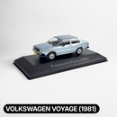 Miniatura Carros Clássicos do Brasil Nacional Volkswagen Voyage 1981 Escala 1:43
