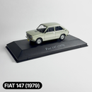 Miniatura Carros Clássicos do Brasil Nacional Fiat 147 1979 Verde Escala 1:43