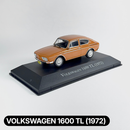 Miniatura Carros Clássicos do Brasil Nacional Volkswagen 1600 TL 1972 Escala 1:43