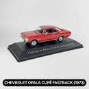 Miniatura Carros Clássicos do Brasil Nacional Chevrolet Opala Cupê Fastback 1973 Vermelho Escala 1:43