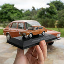 Miniatura Carros Clássicos do Brasil Nacional Volkswagen 1600 TL 1972 Escala 1:43