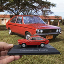 Miniatura Carros Clássicos do Brasil Nacional Volkswagen Passat 1976 Vermelho Escala 1:43