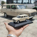 Miniatura Carros Clássicos do Brasil Nacional Chevrolet Veraneio 1987 Bege Escala 1:43