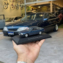 Miniatura Carros Clássicos do Brasil Nacional Omega Diamond 1994 Azul Escuro Escala 1:43