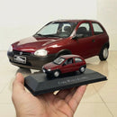 Miniatura Carros Clássicos do Brasil Nacional Corsa Wind 1.0 1997 Vinho Escala 1:43