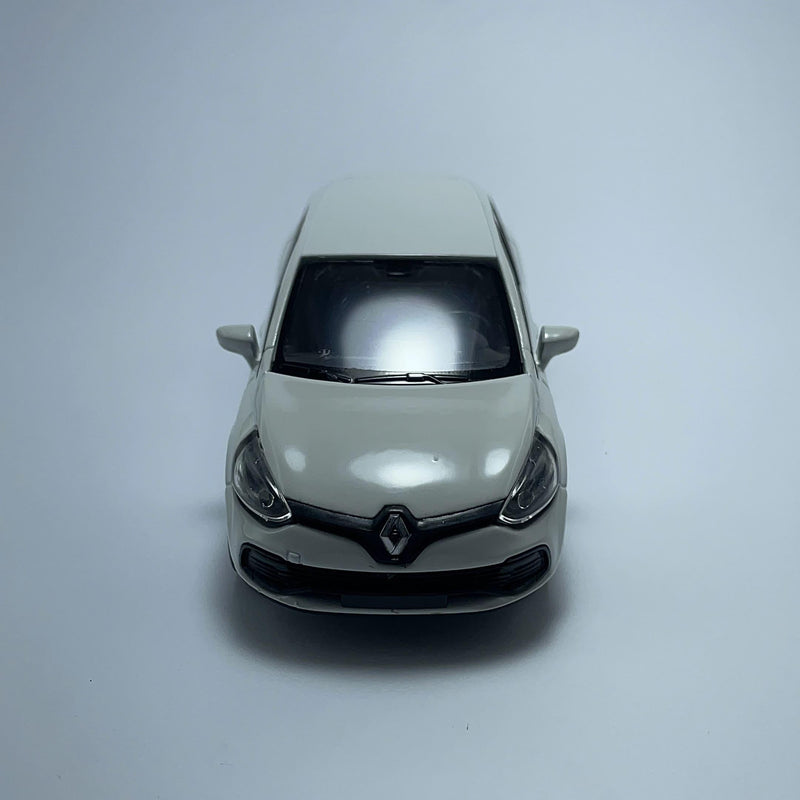 Miniatura Carrinho Clássico Brasileiro Renault Clio RS Branco Escala 1/36