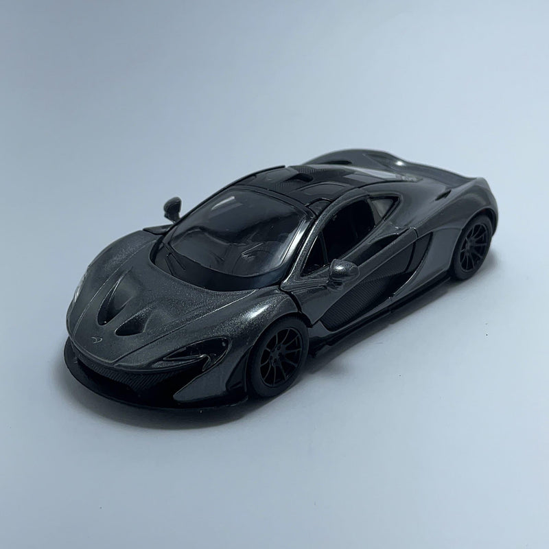 Miniatura Carro Esportivo de Corrida McLaren P1 Cinza Escala 1/36