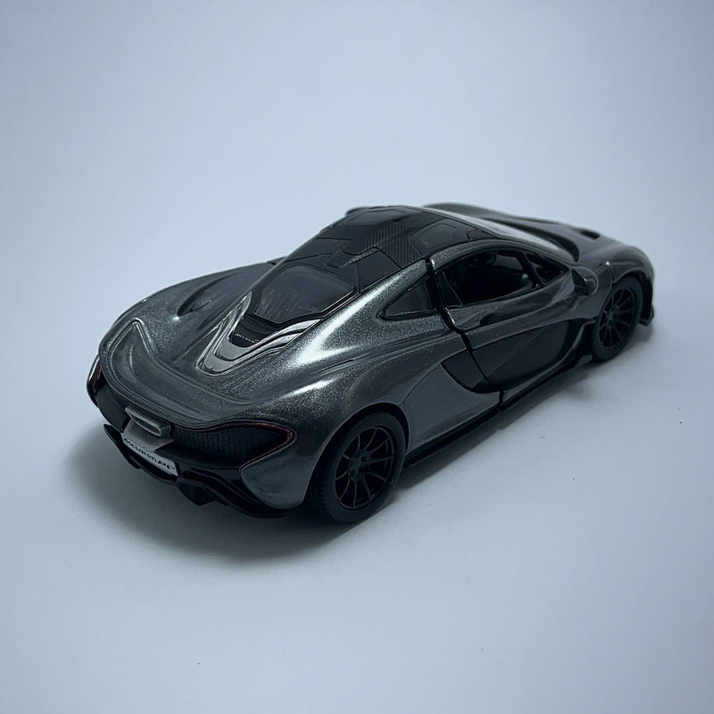 Miniatura Carro Esportivo de Corrida McLaren P1 Cinza Escala 1/36