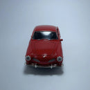 Miniatura Carro Antigo Clássico Volkswagen Karmann Ghia Vermelho Escala 1/36