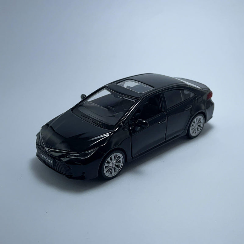 Carrinho Miniatura Clássico Brasileiro Esportivo Toyota Corolla 2020 Preto Escala 1/32