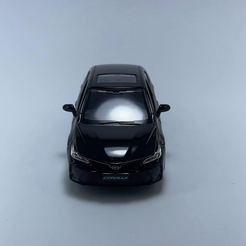 Carrinho Miniatura Clássico Brasileiro Esportivo Toyota Corolla 2020 Preto Escala 1/32