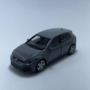 Miniatura Carro Clássico Brasileiro Esportivo Volkswagen Golf GTI MK8 Cinza Escala 1/36