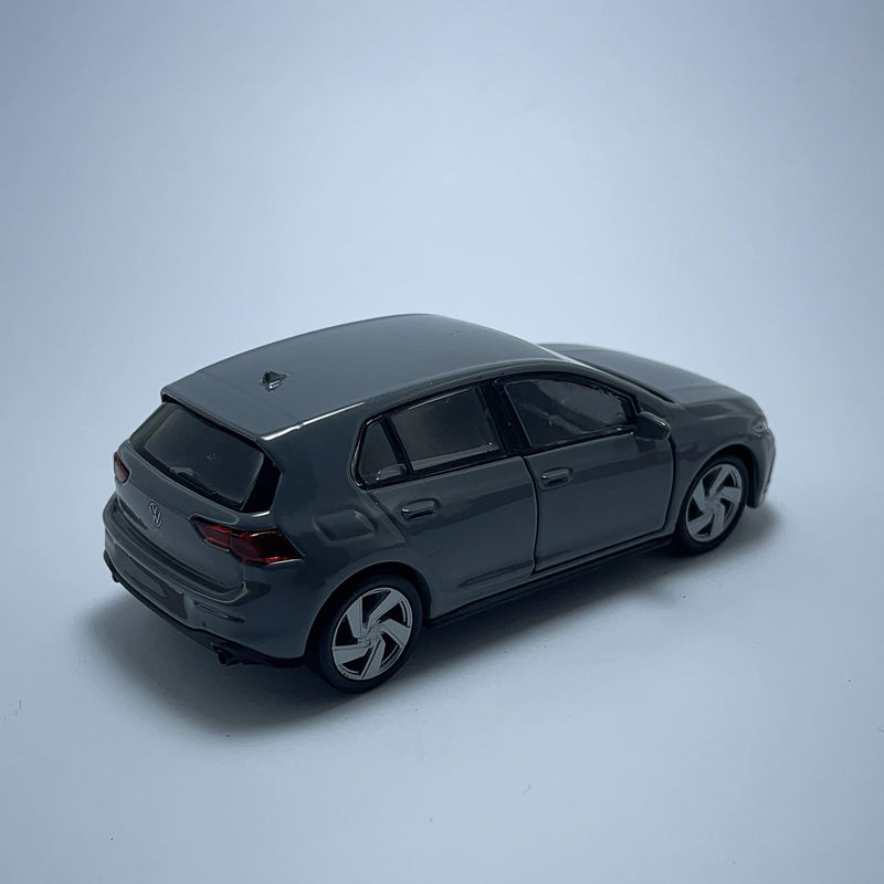 Miniatura Carro Clássico Brasileiro Esportivo Volkswagen Golf GTI MK8 Cinza Escala 1/36