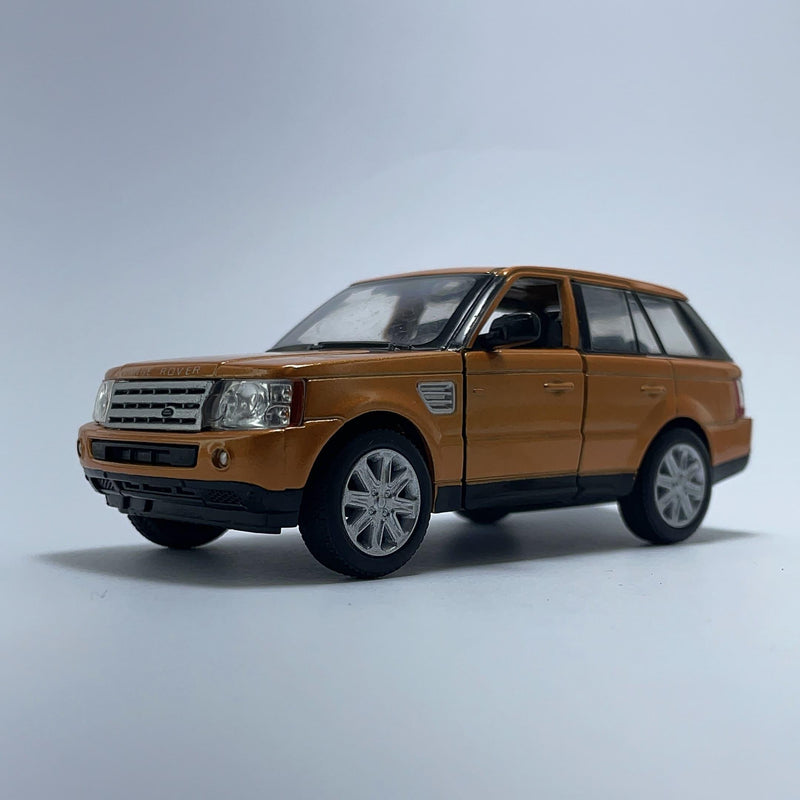 Carrinho Miniatura SUV Esportivo Range Rover Sport Laranja Escala 1/36