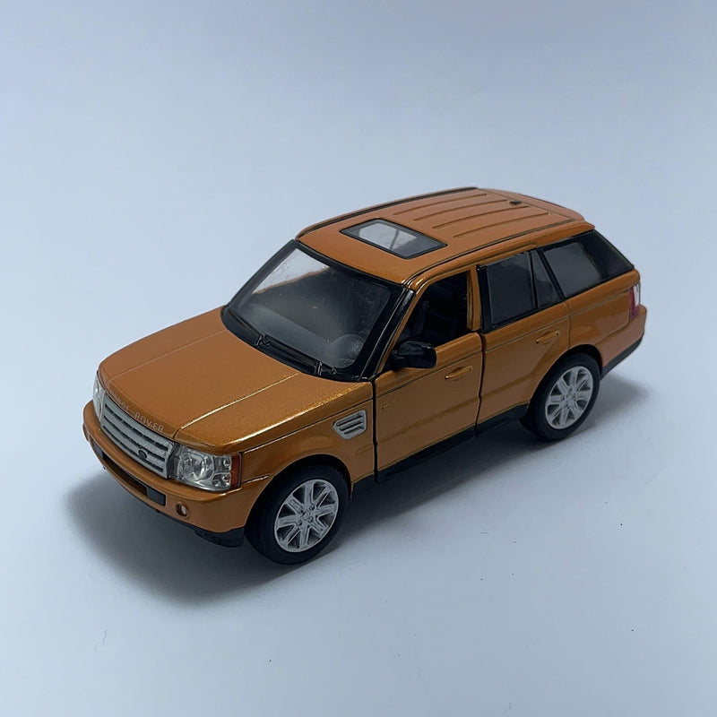 Carrinho Miniatura SUV Esportivo Range Rover Sport Laranja Escala 1/36