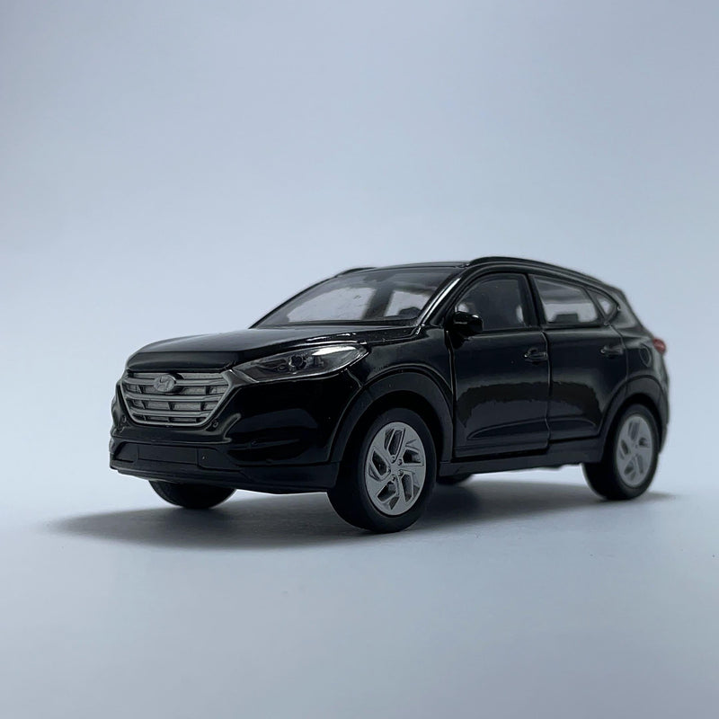 Carrinho Miniatura SUV Hyundai Tucson Preto Escala 1/36