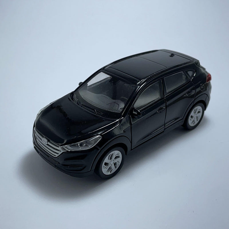 Carrinho Miniatura SUV Hyundai Tucson Preto Escala 1/36