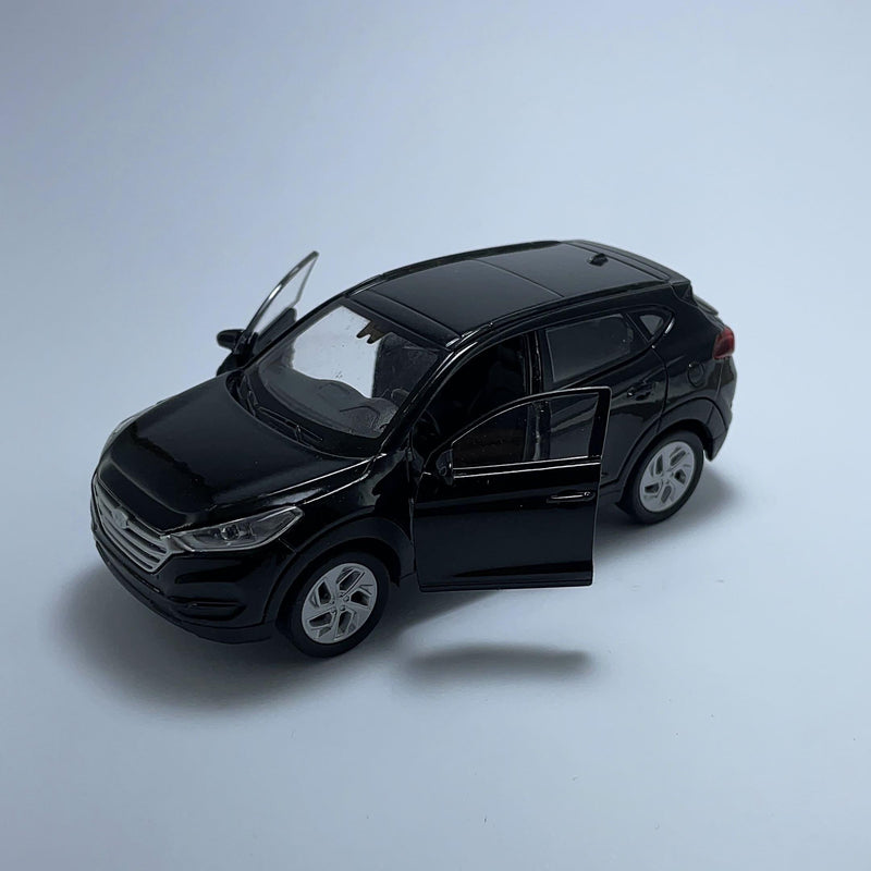 Carrinho Miniatura SUV Hyundai Tucson Preto Escala 1/36