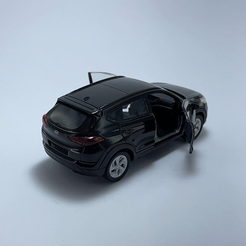 Carrinho Miniatura SUV Hyundai Tucson Preto Escala 1/36