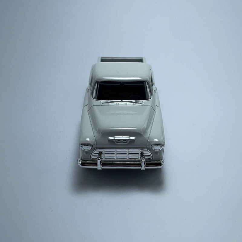 Carrinho Miniatura Antigo Clássico 1966 Chevy StepSide Branco Escala 1/36