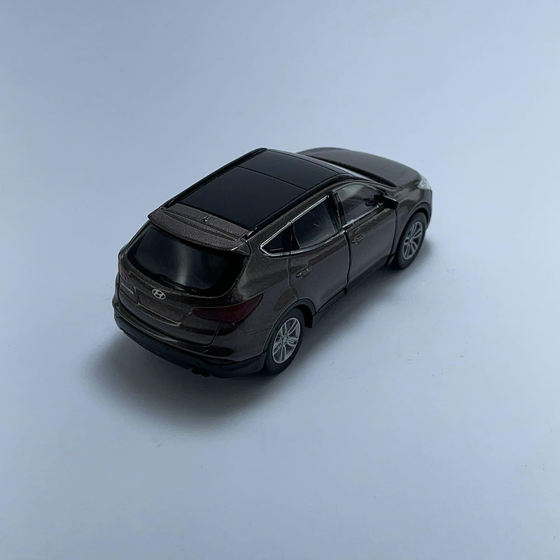 Miniatura Carro SUV Brasileiro Hyundai SantaFé Cinza Escala 1/36