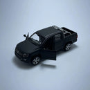 Miniatura Carro PickUp Brasileiro Volkswagen Amarok Preto Escala 1/46