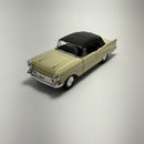 Carrinho Miniatura Antigo Clássico 1957 Chevrolet Bel Air Creme Escala 1/36