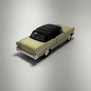 Carrinho Miniatura Antigo Clássico 1957 Chevrolet Bel Air Creme Escala 1/36