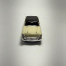 Carrinho Miniatura Antigo Clássico 1957 Chevrolet Bel Air Creme Escala 1/36