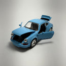Miniatura Carrinho Antigo de Corrida Porsche 911 Carrera Rs 1973 Azul Escala 1/36