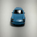 Miniatura Carrinho Antigo de Corrida Porsche 911 Carrera Rs 1973 Azul Escala 1/36