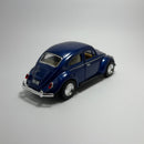 Miniatura Carro Antigo Clássico Brasileiro Volkswagen Fusca 1967 Azul Marinho Escala 1/36