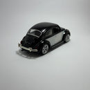 Miniatura Carrinho Antigo Clássico Brasileiro Volkswagen Fusca 1967 Preto e Branco Escala 1/36