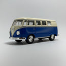 Miniatura Carro Antigo Clássico Brasileiro Volkswagen Kombi 1962 Azul Escala 1/36
