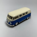 Miniatura Carro Antigo Clássico Brasileiro Volkswagen Kombi 1962 Azul Escala 1/36