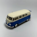 Miniatura Carro Antigo Clássico Brasileiro Volkswagen Kombi 1962 Azul Escala 1/36