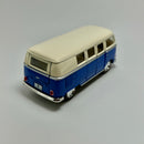 Miniatura Carro Antigo Clássico Brasileiro Volkswagen Kombi 1962 Azul Escala 1/36