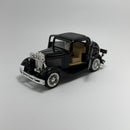 Carrinho Miniatura Antigo Clássico Ford Coupe 1932 Preto Escala 1/36