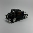 Carrinho Miniatura Antigo Clássico Ford Coupe 1932 Preto Escala 1/36