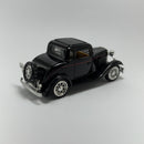 Carrinho Miniatura Antigo Clássico Ford Coupe 1932 Preto Escala 1/36
