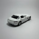 Miniatura Carrinho Esportivo Mercedes Benz SLS AMG Branco Escala 1/36