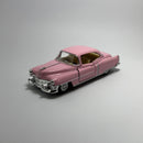 Miniatura Carrinho Antigo Clássico Cadillac Series 1953 Rosa Escala 1/36