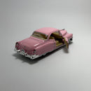 Miniatura Carrinho Antigo Clássico Cadillac Series 1953 Rosa Escala 1/36