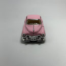 Miniatura Carrinho Antigo Clássico Cadillac Series 1953 Rosa Escala 1/36