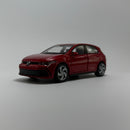 Carrinho Miniatura Esportivo Nacional Volkswagen Golf 8 GTI Vermelho Escala 1/36