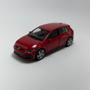 Carrinho Miniatura Esportivo Nacional Volkswagen Golf 8 GTI Vermelho Escala 1/36