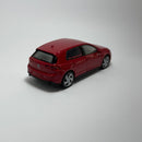 Carrinho Miniatura Esportivo Nacional Volkswagen Golf 8 GTI Vermelho Escala 1/36